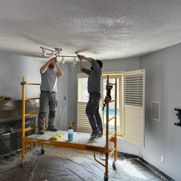 celling popcorn removing
